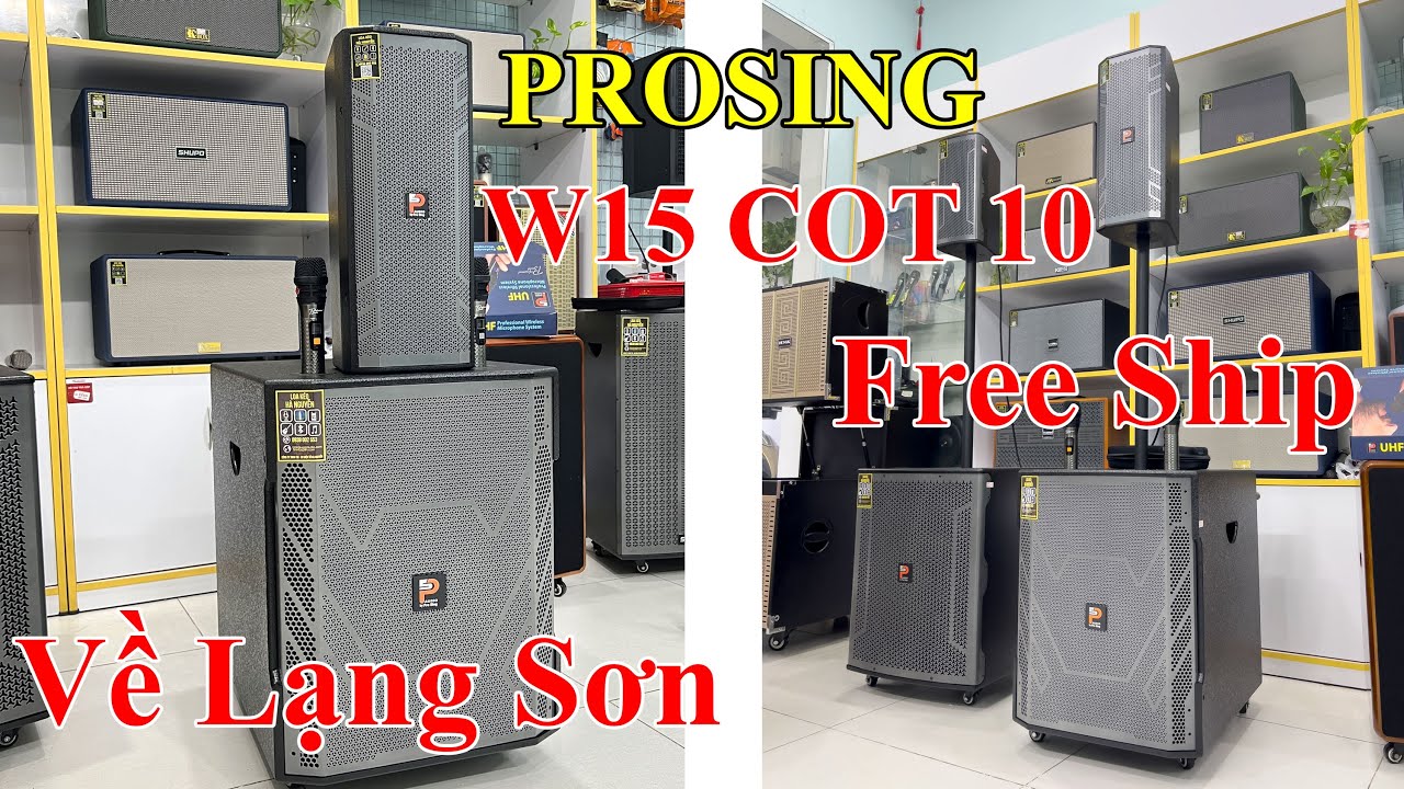 Test và Giao Loa Prosing W15 COT 10 Về Lạng Sơn - Free Ship Toàn Quốc