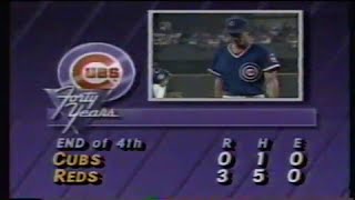 1988 MLB: Cubs at Reds 8/18/1988