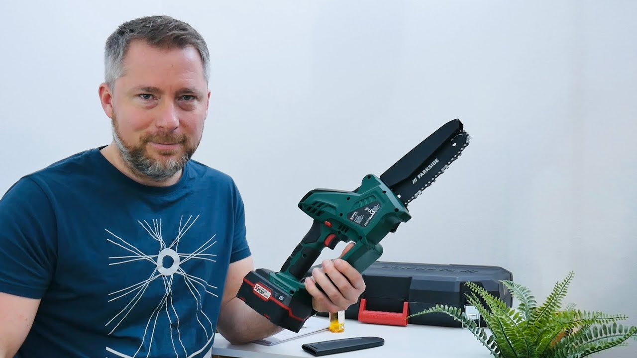Aku reťazová píla Parkside PGHSA 20-Li A1 (unboxing) - YouTube