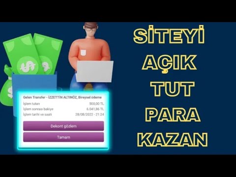 Siteyi Açık Tutarak Para Kazan - İnternetten Para Kazanma 2023