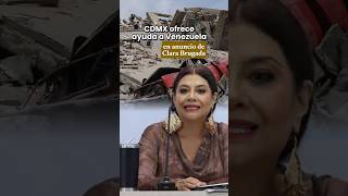 🤝🇲🇽 Clara Brugada offered Mexico City's technical support to Venezuela
