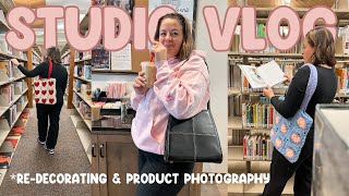 Day In The Life, Vlog #64 | packaging orders, re-decorating my office, crocheting, small business