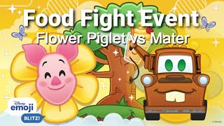 Disney Emoji Blitz - Flower Piglet Vs Mater - Honey Bee Pooh Food Fight Face Off Event