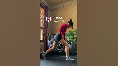 No gym, no problem!Build your lower body & glutes with just a set of dumbbells!