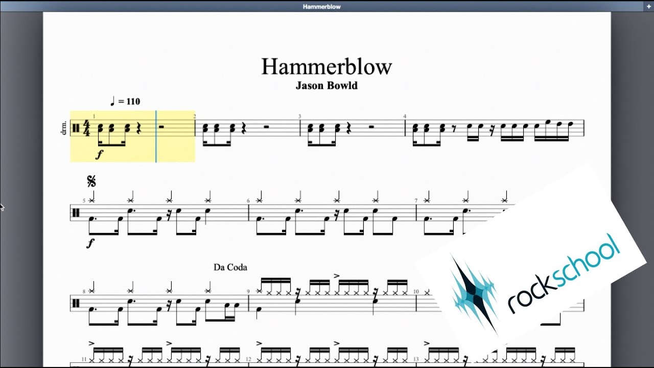 Hammerblow Rockschool Grade 4 Drums YouTube
