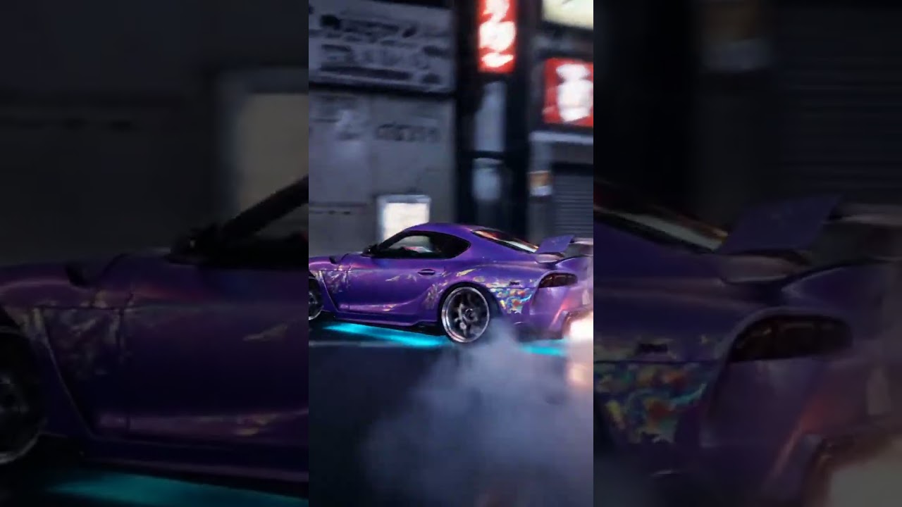 Wild Supra MK4 Reverse Drift in Shinjuku's Neon Rain!
