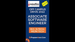 Mindfire Solutions Off Campus Drive 2022 | Associate Software Engineer | IT Job | WFH