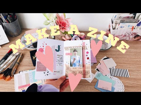 ♥️ DIY Sevgi Temalı Kitapçık | Make A Zine Love Themed