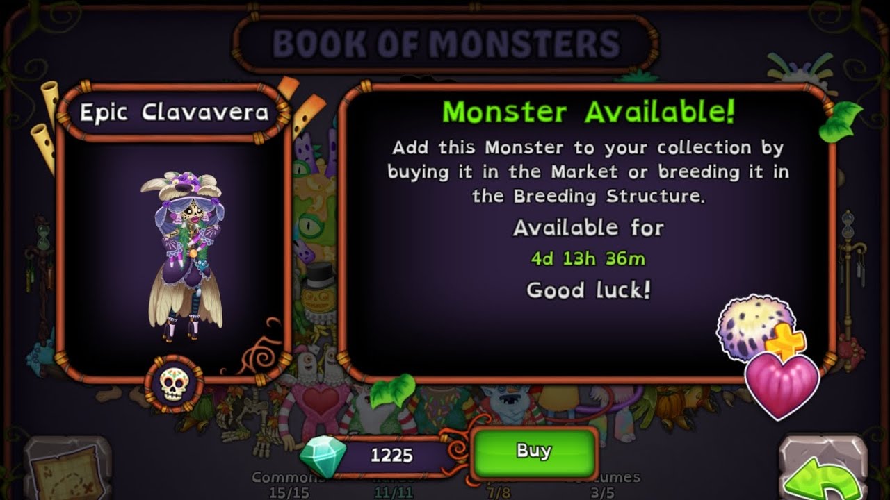 How to breed Epic Clavavera on Seasonal Shanty (Breed Whizbang