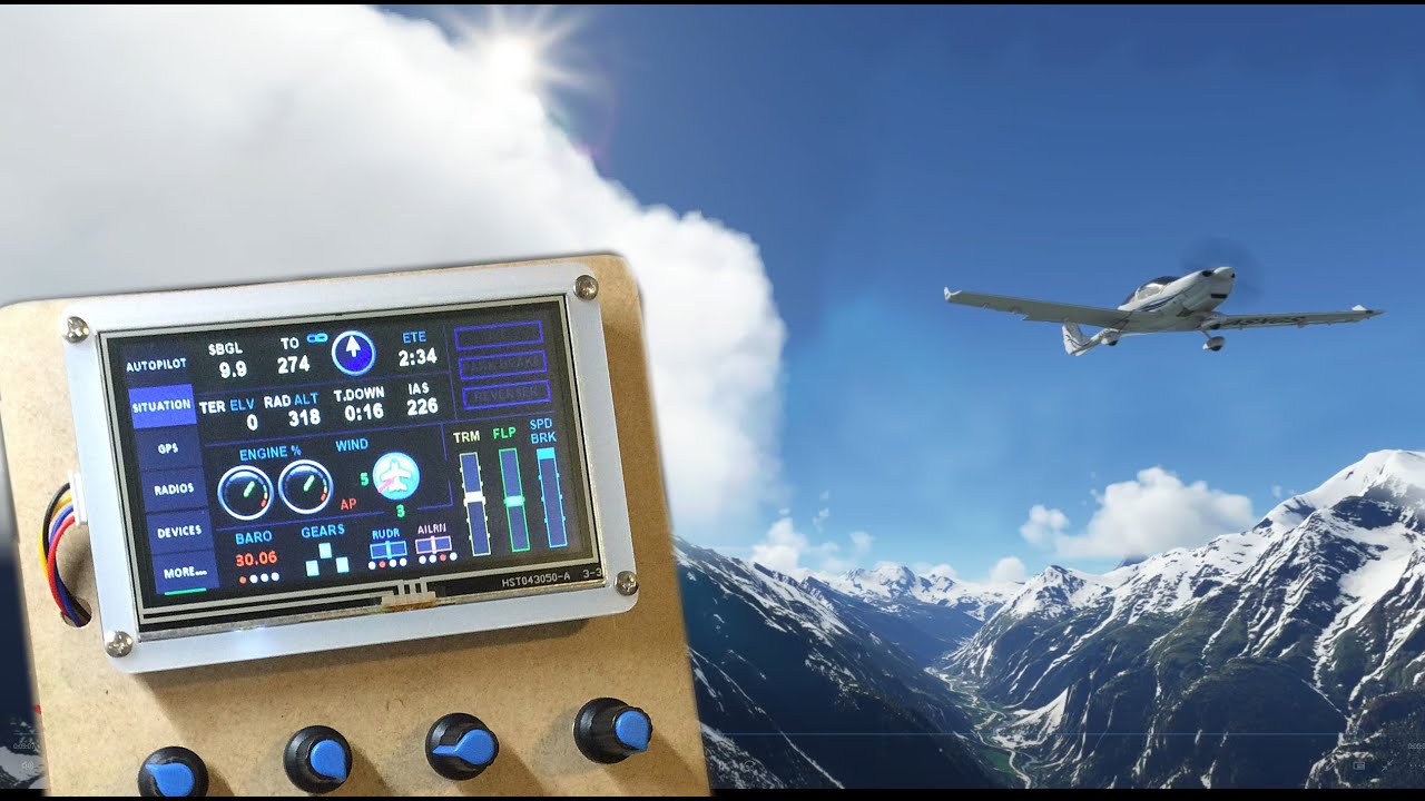 Flight Sim Touchscreen Panel [Update 2] - YouTube
