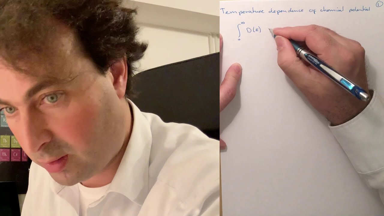 03.6 Sommerfeld model - Temperature dependence of chemical potential