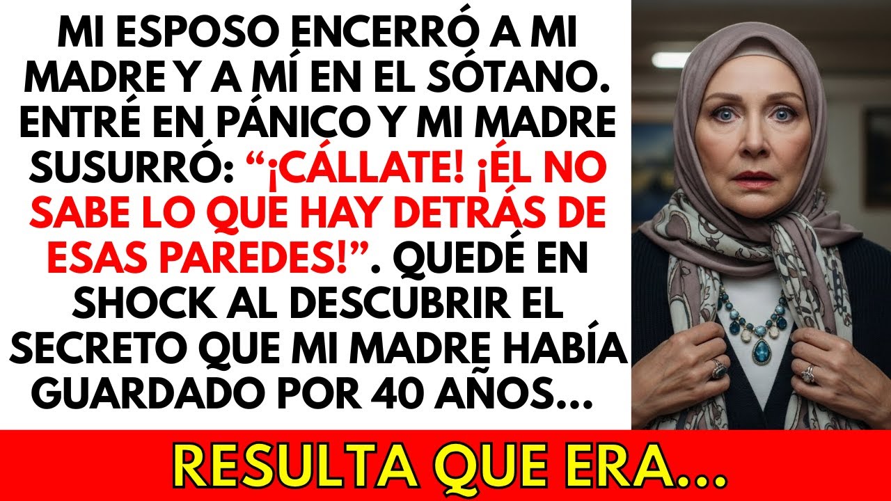 Mi esposo nos encerró en el sótano. Mi mamá susurró: “Él no conoce el secreto tras esas paredes”...