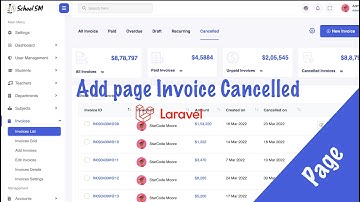 Add page Invoice Cancelled Laravel 10 | School System