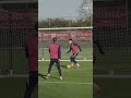 SCREAMER FROM KIERAN TIERNEY IN ARSENAL TRAINING SESSION! 🎯 #arsenal