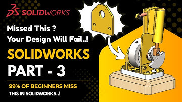 SolidWorks Tutorial for Beginners – Part 3 | Steam engine Basics Step-by-Step