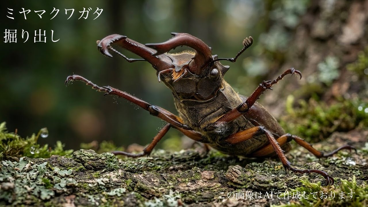 Digging out Miyama stag beetles - YouTube