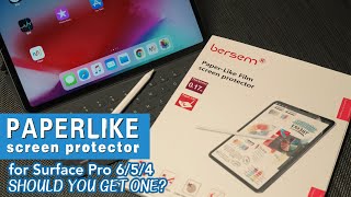 BERSEM Installation video of Paperfeel screen protector for surface pro 6