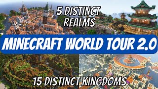 Aszulis World Tour 2.0 - 15 Different Minecraft Kingdoms - 6 Months Progress Update