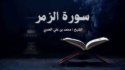 سورة الزمر   الشيخ محمد بن علي العمري 