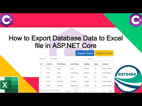 How to Export Database Data to Excel file in Asp.Net Core Export Excel File #file #biharideveloper