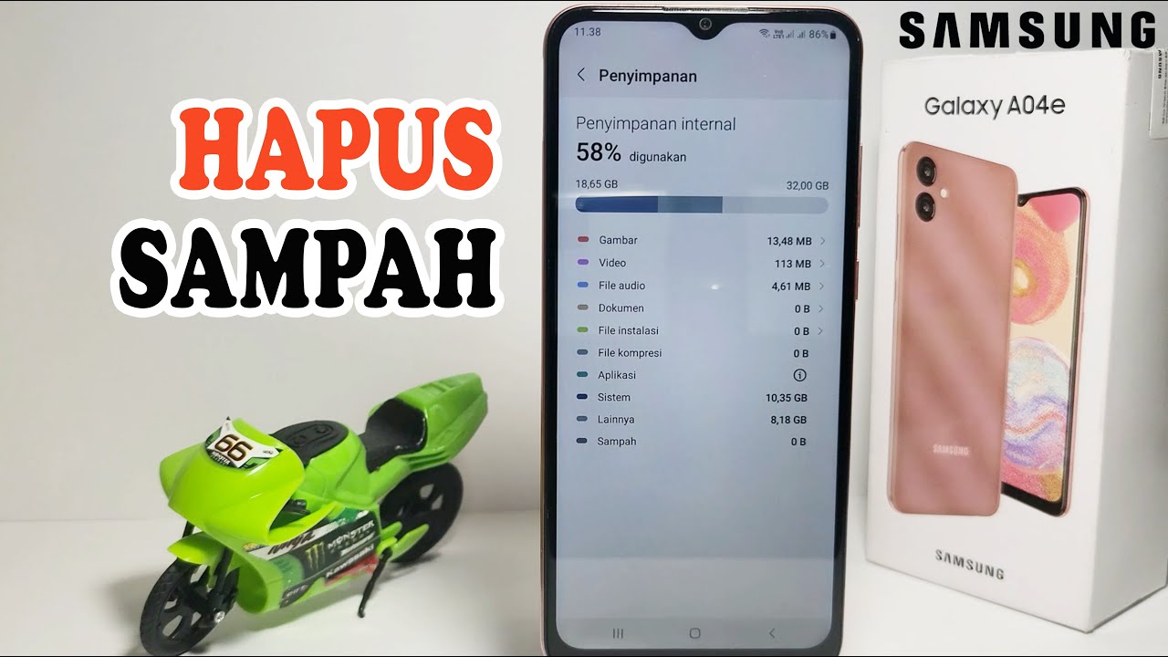 Cara Membersihkan File Sampah Di Hp Samsung A04, A04e Dan A04s - YouTube