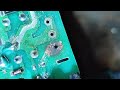 Repair burnt pcb with wire and uv mask