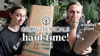 my first proper unboxing haul in over 6 months and it was AMAZING  Grow Tropicals Haul