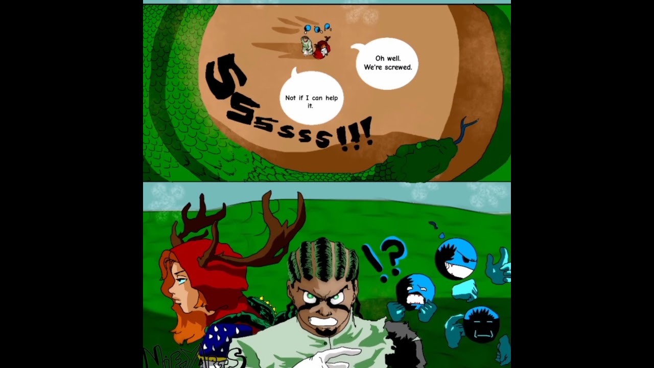 Drawing comic panels using Ibis Paint