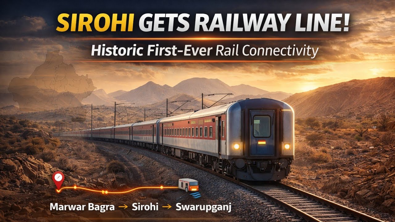 Historic Rail Breakthrough in Rajasthan | First-Ever Train Route for Sirohi