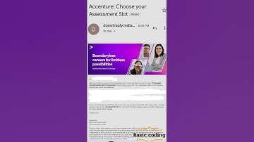 Accenture sending mails to Choose assement slot | Accenture hack diva 2023 |