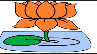 How to draw Step By Step & Coloring Lotus Flower | Coloring Pages | Art Colors for Kids How to draw Step By Step & Coloring Lotus Flower | Coloring Pages | Art Colors for Kids