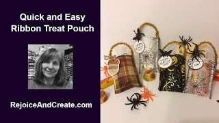 Ribbon Treat Pouch for Halloween and Thanksgiving