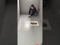 Floor slope test with marbles