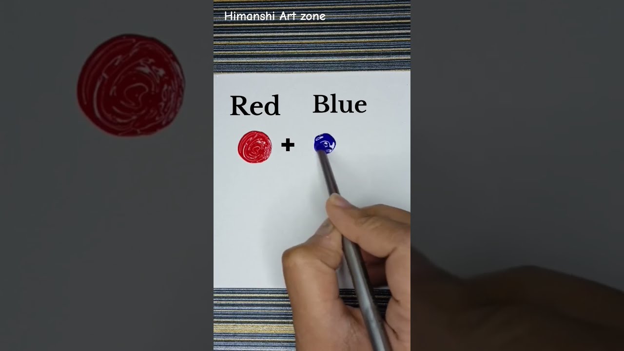 How To Make Purple Colour Color Mixing Shorts Youtuber Viral Art Satisfying Paint