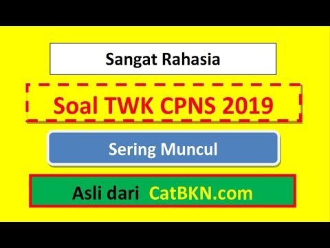 Soal Twk Cpns 2019 Pdf Dan Kunci Jawaban Youtube