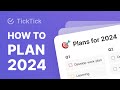 Simple and efficient plan for 2024|Planning, Tasks, Notes... All-in-one