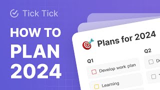 Simple and efficient plan for 2024Planning, Tasks, Notes... Allinone