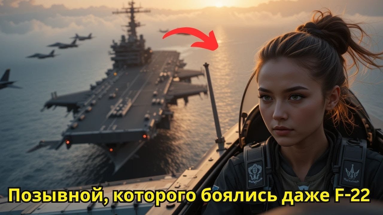 F 22 окружили её над авианосцем — и замерли, услышав забытый позывной «Мэверик»
