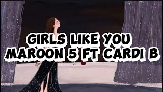 Girls Like You - Maroon 5 ft Cardi B ( Lyrics speed up song ) #lyricvideo #speedupsongs @yanndavy Resimi