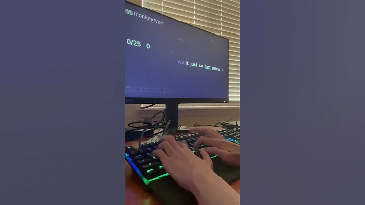 Can you read this fast? (300 WPM) #monkeytype #speedtyping #typing #keyboard #asmr