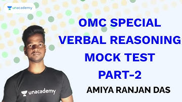 OMC Special | Verbal Reasoning | Mock Test | Part 2 | Amiya Ranjan Das