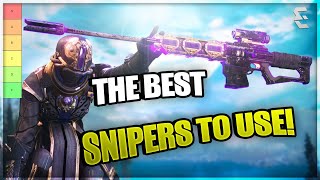 THE NEW BEST SNIPER Tier List (Destiny 2 PvP) Season 22 (Season Of The Witch)