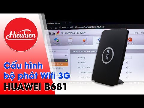 Video Hướng dẫn cấu hình bộ phát wifi 3G HUAWEI B681✅Cách... - youtube