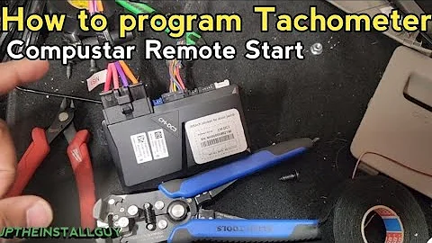 How To program tachometer with compustar remote start