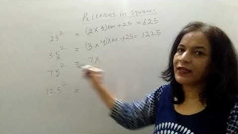 squares of numbers containing 5 in unit place.