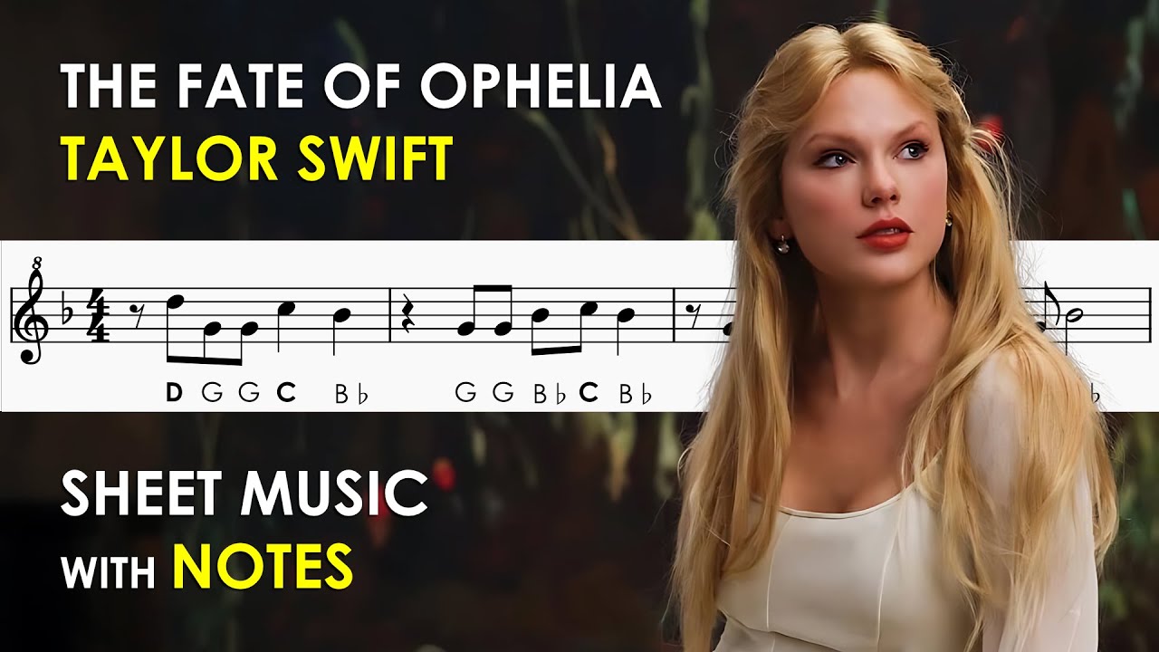 Note Fate The Fate Of Ophelia - Taylor Swift | Sheet Music with Notes for ...