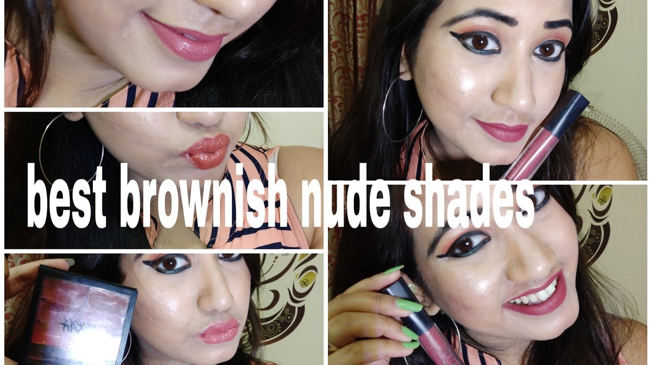My 5 favourite brownish nude lip swatches with detailed review YouTube