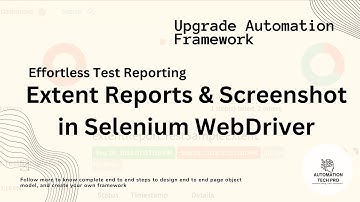 Automated Test Execution Report with Screenshots using Extent Report