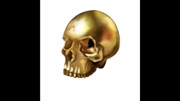 💀 Easy Skull Drawing in Procreate | Quick & Satisfying Art #shorts