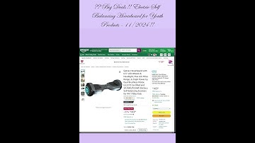 ?? Big Deals !! Electric Self Balancing Hoverboards for Youth in 2024 !! Black Friday !!